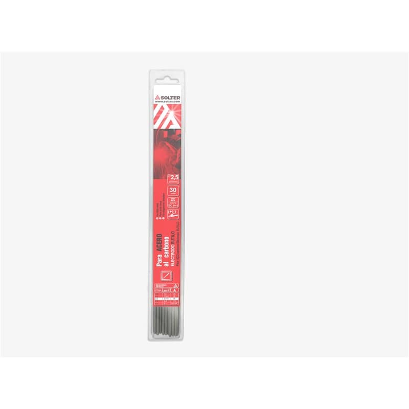 Solter 05966 Lot de 30 Électrodes rutile E6013 2,5 x 350 mm