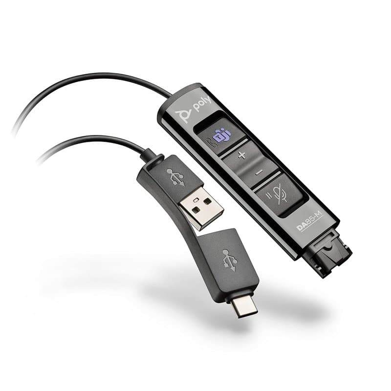 POLY DA85-M Adapt+Control Teams USB-A/C - QD pour casque EncorePro