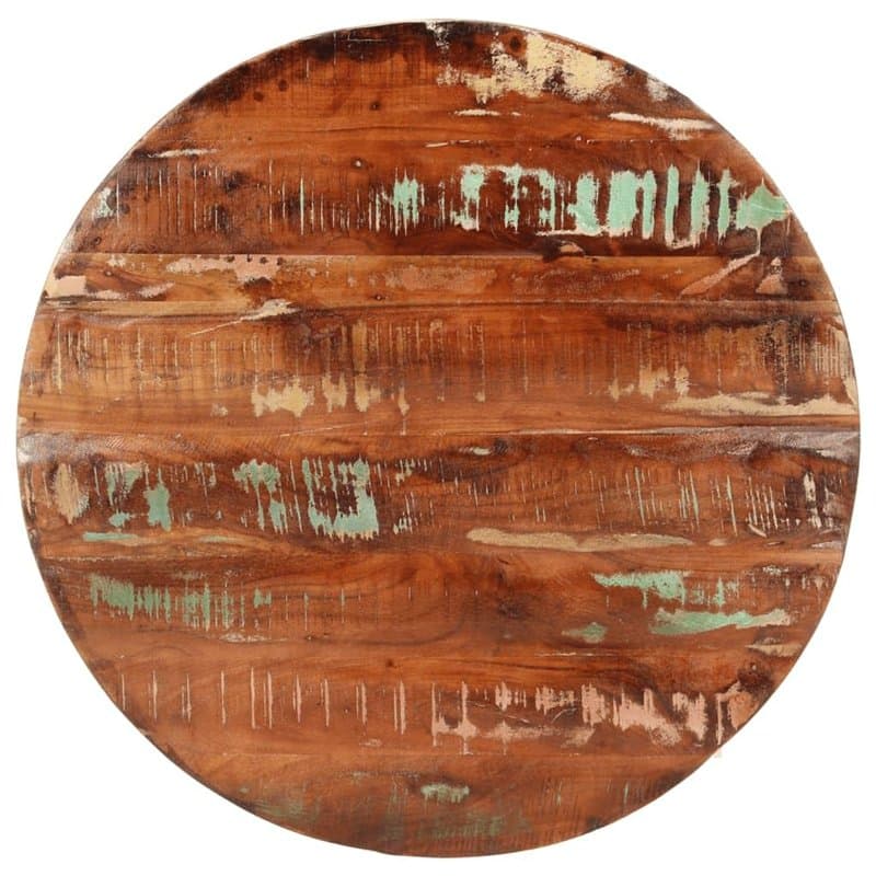 vidaXL Dessus de Table, Dessus de Table de Remplacement, Dessus de Rechange Salle à Manger, Ø 70x1,5 cm Rond Bois Massif de Récu