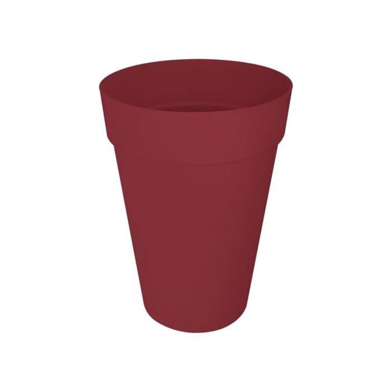 Pot de fleur - Elho - Loft Urban Rond - Haut 35 - Rouge - L 34 x B 33.5 x H 45 cm - Extérieur - 100% recyclé