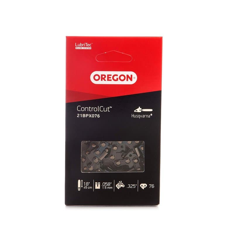Oregon 21BPX ControlCut - Chaîne de Tronçonneuse pour Guide-Chaîne de 18" (45 cm), 76 Maillons d'Entraînement, Compatible avec S