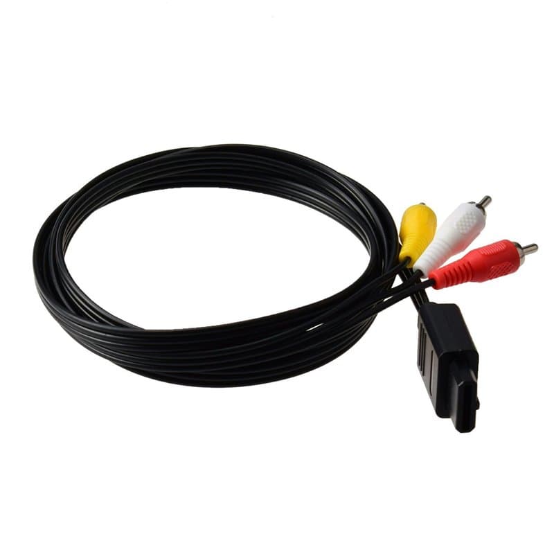 Gam3Gear AV Audio Vidéo Composite Câble pour SNES N64 Gamecube PAL