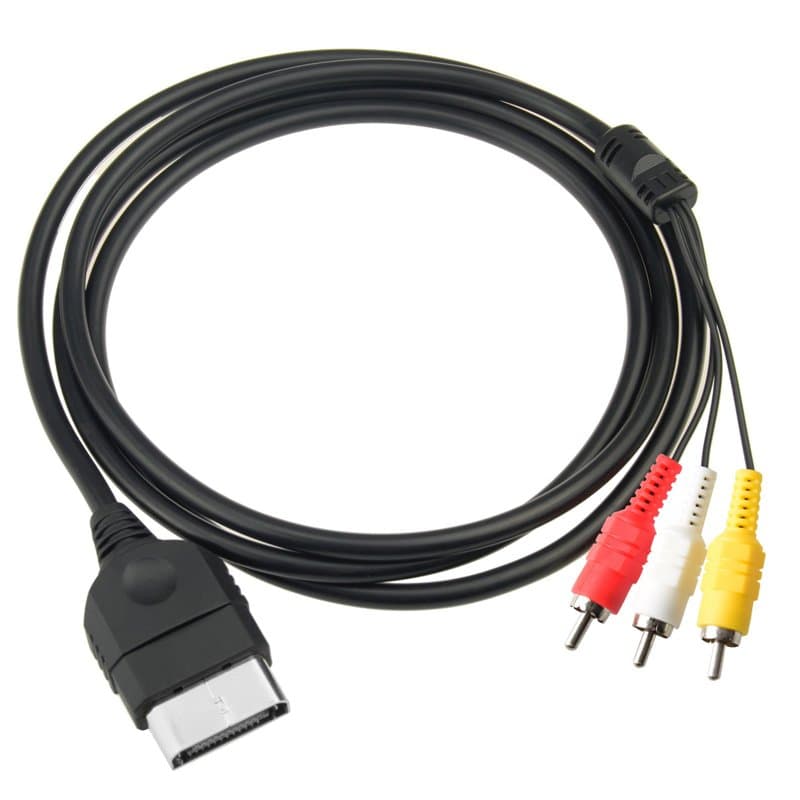 Gam3Gear - Câble composite audio vidéo AV de 1,8 mètre pour Microsoft XBox Gen 1 classique original