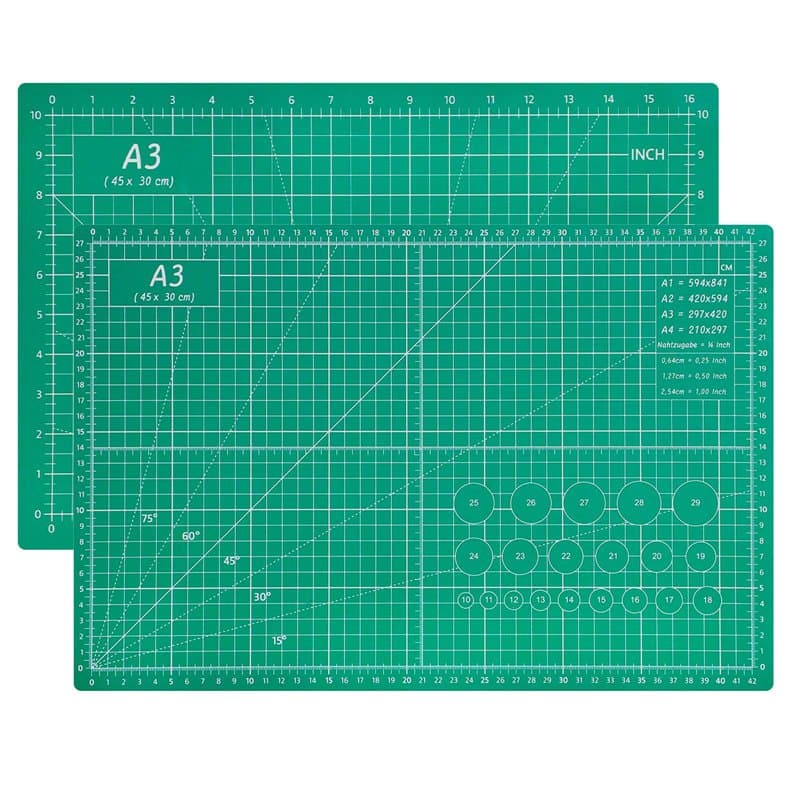 Tapis de Découpe A3-5 Couches PVC Auto-cicatrisant Plaque de Découpe, Planche à Découper Double Face Craft Mat, Parfait Pour la