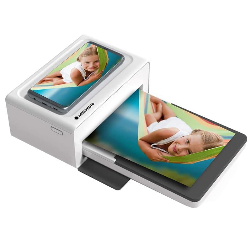AgfaPhoto Realipix Moments AMO46 - Imprimante Photo Smartphone 10x15 cm, Bluetooth pour Apple/Android, Sublimation Thermique 4Pa
