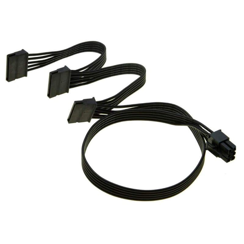 Gintai Modulaire Source de Courant PCI-e 6 Broches à 3X 15 Broches PSU SATA Disque Dur Adaptateur Secteur Câble pour Seasonic Co