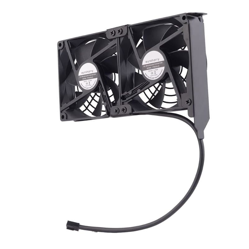 euroharry Ventilateur de la carte graphique 2 x 92 mm - Ventilateur à flux d'air élevé, Refroidisseur de support PCI - Ventilate