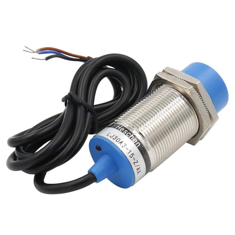 Heschen M30 Commutateur de capteur de proximité inductif, type sans blindage, LJ30A3-15-Z/AX, détecteur 15mm, 90-250VAC 400mA, N