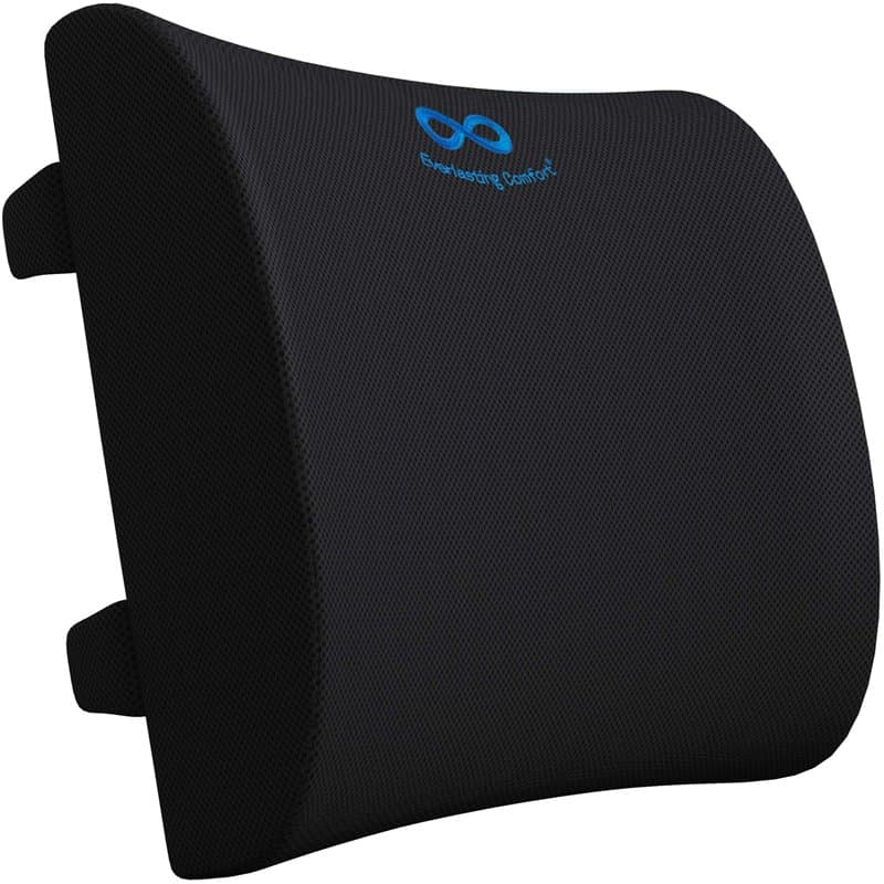 Everlasting Comfort Coussin Lombaire – Coussin Dos pour Voiture, Bureau & Maison – Soutien pour Chaise de Bureau et Siège Auto –