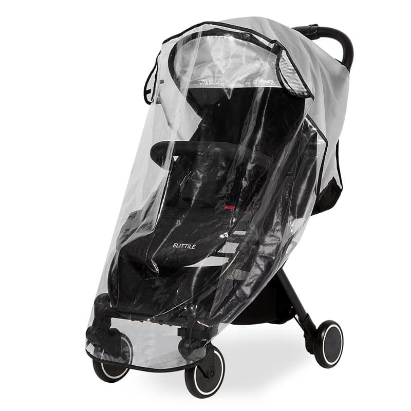 Habillage Pluie Universelle pour Poussette -Protection Pluie Poussette Universelle -Protection contre les intempéries et le vent