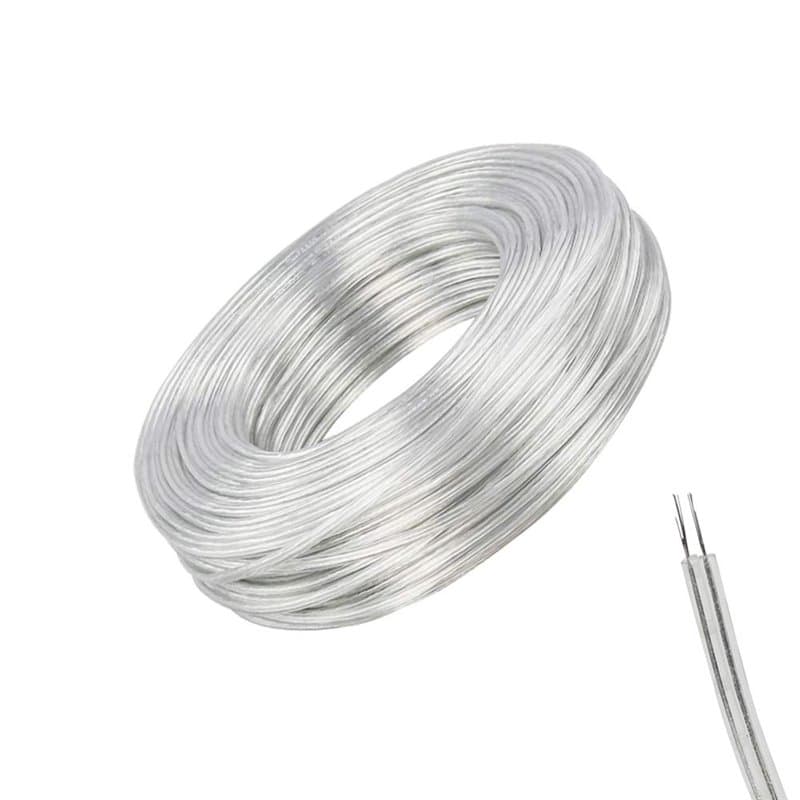 10 Mètre Flexible PVC Cuivre de Câble, 2 Noyau électrique Fil de Cuivre Câble, Diamètre 3MM, Résistant à L'usure, Résistance à L
