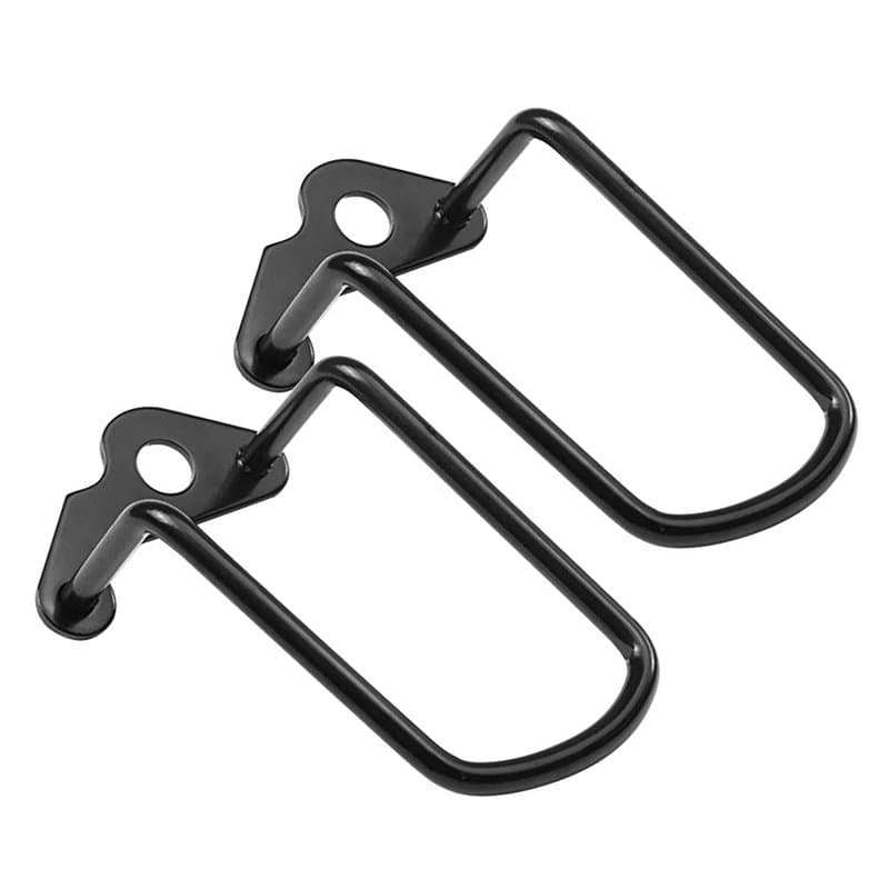 PERFETSELL 2 pcs Vélo Dérailleur Arrière Garde, 3.2 "en Acier De Fer Support De Support De Vélo Réglable Vélo Arrière Chaîne Dér
