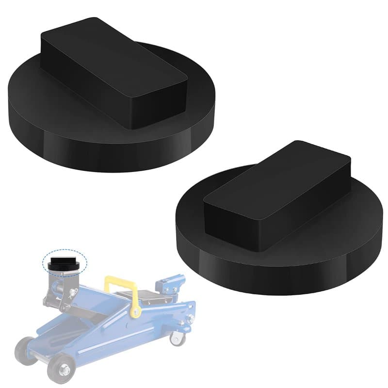 Bloc de Cric 2 Pcs Adaptateur en Caoutchouc pour BMW - Pad de Support et Coussin de Levage pour la Protection de la Voiture, Noi