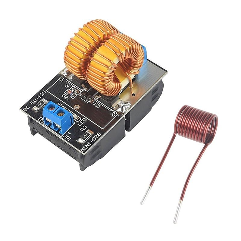 DollaTek 5~12V ZVS Alimentation de Chauffage par Induction Basse Tension avec Module de Carte de Commande avec Bobine