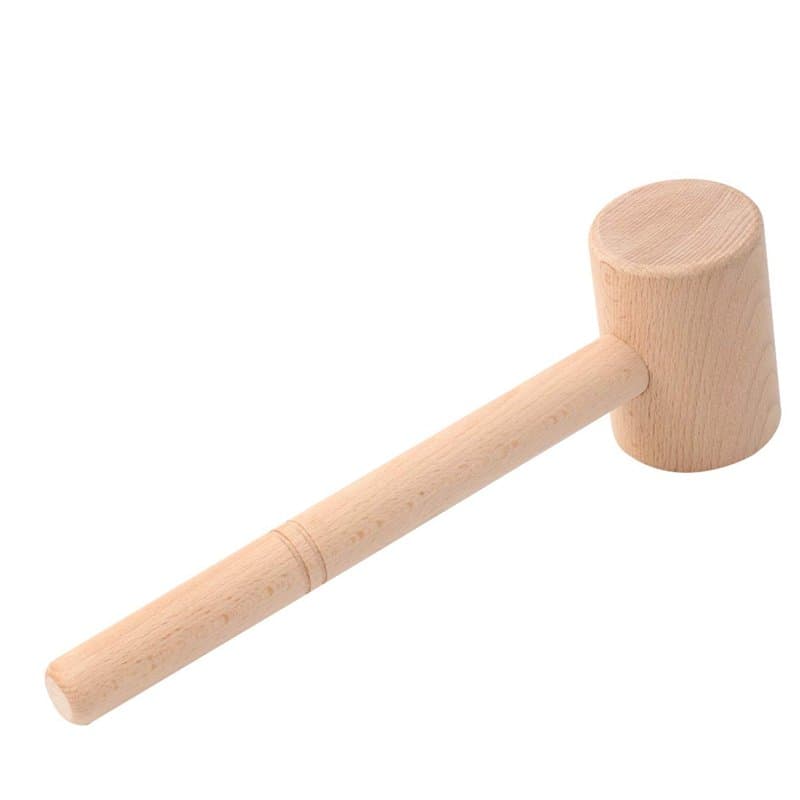UPKOCH Maillet En Bois Pour Crabe Et Homard, Marteau De Cuisine Compact Avec Longue PoignéE, Facile À Nettoyer Et Ranger, Outil