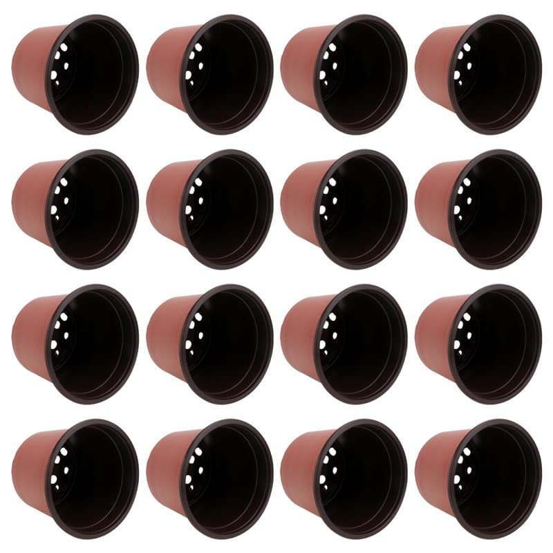 Lot de 50 Pots de en Plastique Pots de Fleurs Pots de Plantes Plastique De Plantes À Fleurs Graine De Démarrage Pot (Diamètre 12