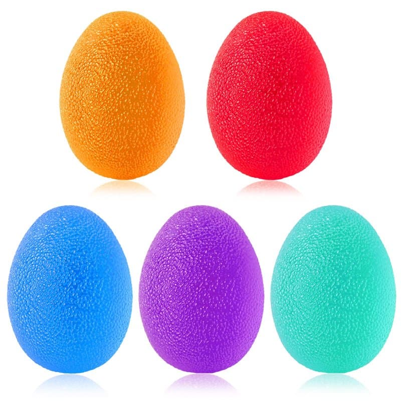Newaner Lot de 5 Balles Anti-Stress, Boule Antistress de Dureté Différente, Balle Reeducation Main, Balle Anti Stress Adulte Enf