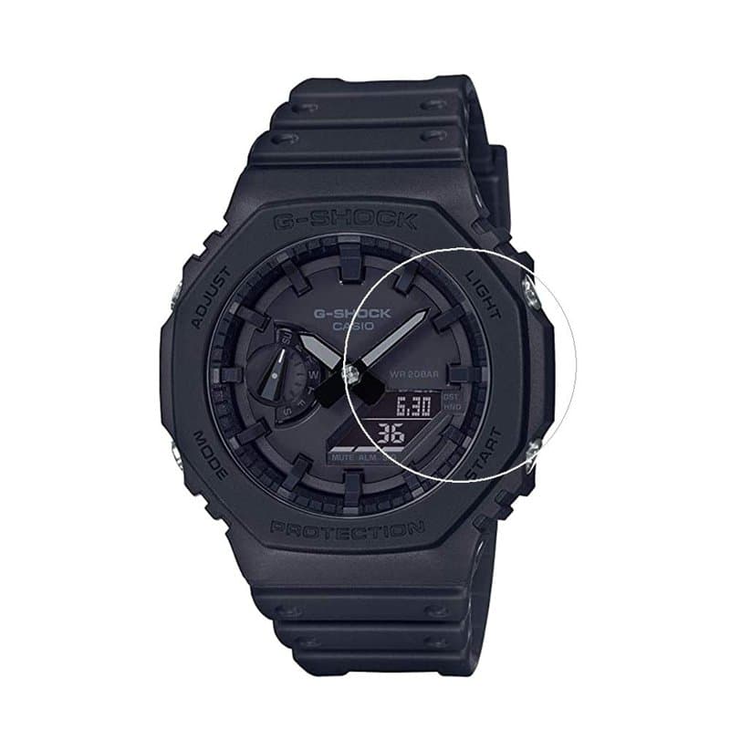 Zshion Lot de 2 films de protection d'écran pour Casio G-Shock GA-2100, anti-explosion, ultra-minces et anti-rayures