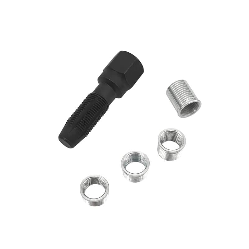 ZKTOOL 5pcs Kit de réparation pour Filetage de Bougies d'allumage M14 x 1,25, Kit de refiletage de Culasse, Rethreading Bougie,