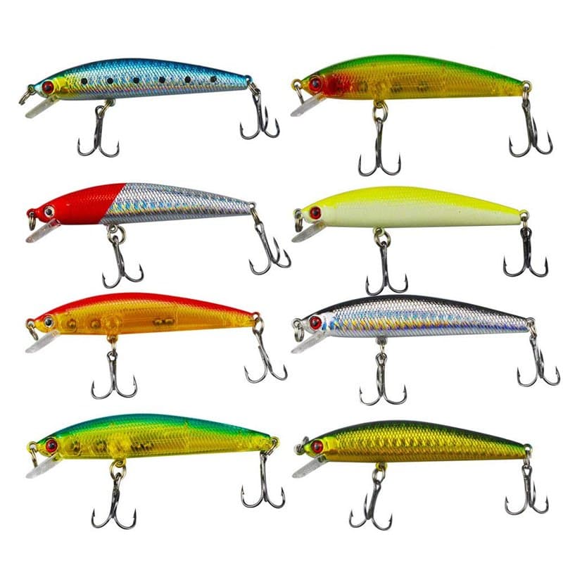 Senven - minnow leurres, Leurre de pêche Minnow Manivelle Appât articles de pêche, appâts de pêche en mer et eau douce, appâts r