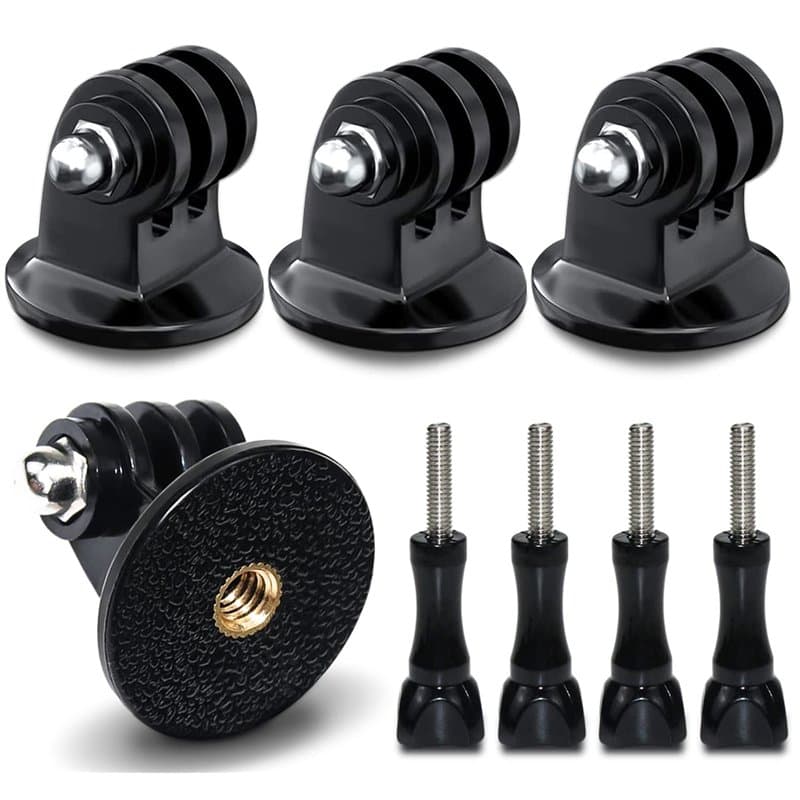 Adaptateur de trépied GoPro Adaptateur 4PCS avec Vis moletée pour Gopro Hero 5 Hero 5 Session Hero 4 Hero 3+ Hero 3 Hero 2 Hero
