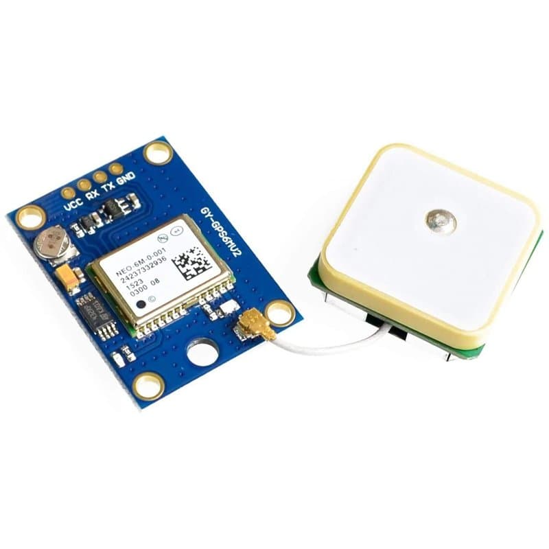 ICQUANZX GY-NEO6MV2 NEO-6M Module de commande de vol GPS 3 V-5 V avec antenne en céramique super puissante pour Arduino EEPROM A
