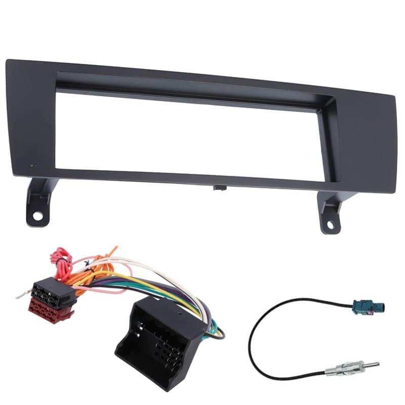 Kit de Montage Autoradio, Façade Cadre de Radio 1 DIN, Adaptateur Compatible avec BMW série 1/3 / X1 / Z4