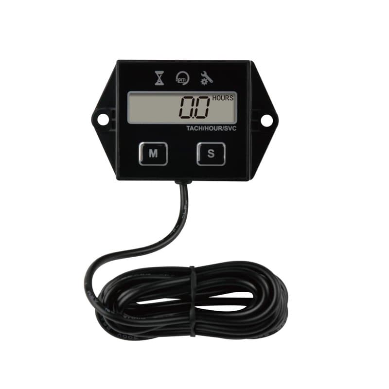 Yooreal Compteur horaire numérique, Compteur Scooter,Tondeuse à gazon Dirt Bike Tracteur Générateur Compresseur d'air Marine Mot