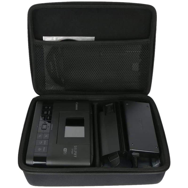 Khanka Dur Case étui Housse pour Canon Selphy CP1300 CP1200 imprimante Photo. (Noir)