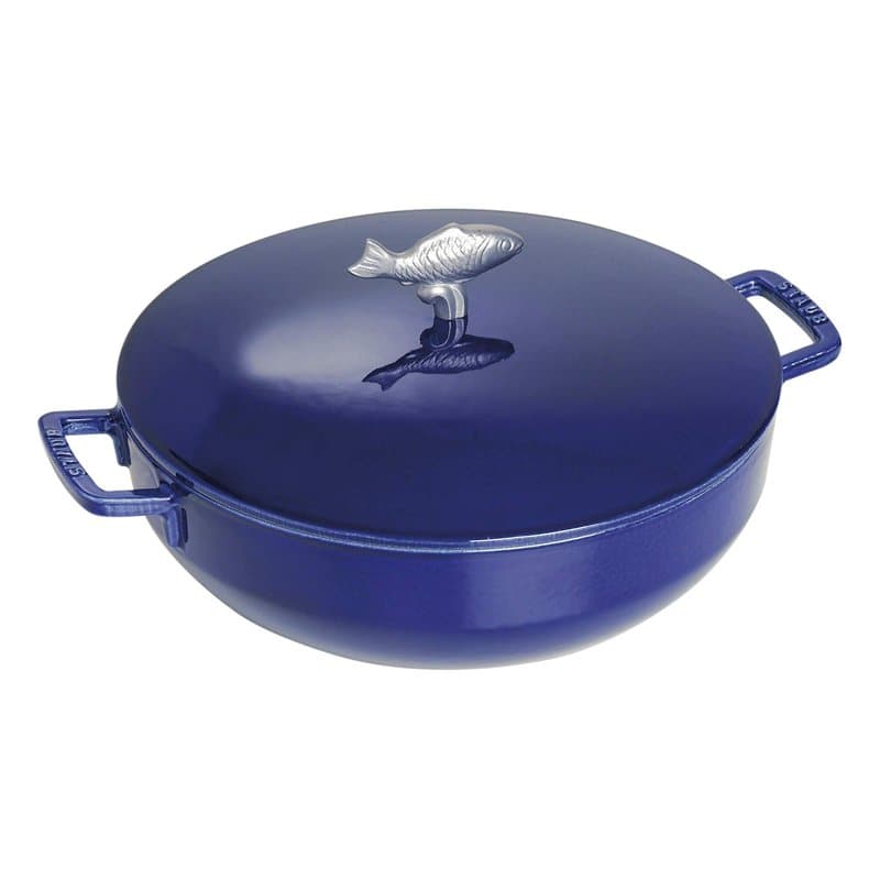 STAUB Cocotte en Fonte, "du Pêcheur", Ø 28 cm, 4,65 L, Bleu Intense