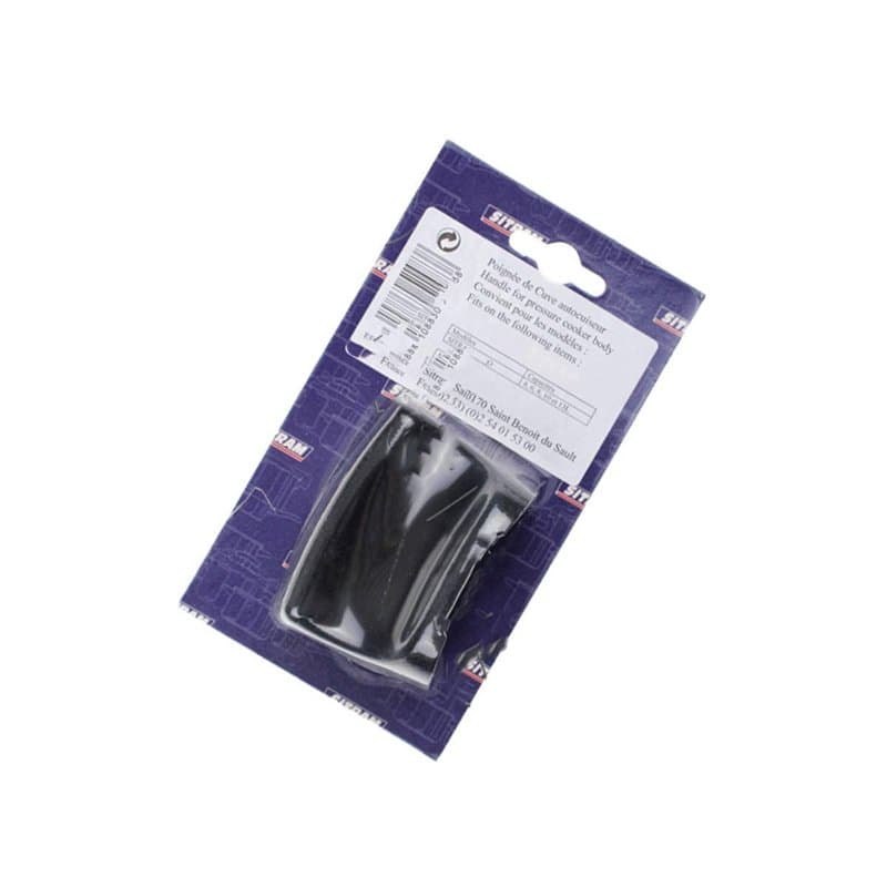 Sitram 710220 Poignée thermorésistante en Bakelite noire pour cuve d'autocuiseur Sitram de la Gamme SITRAMONDO