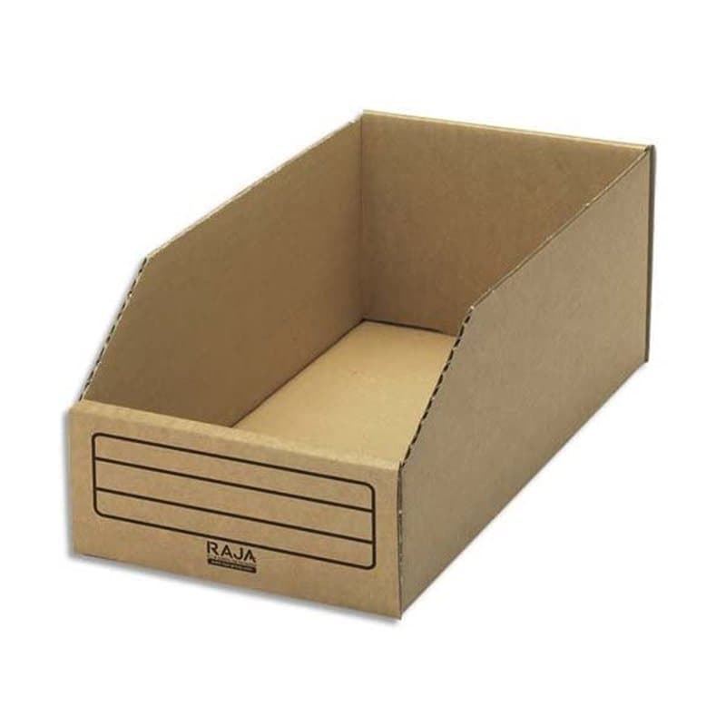 EMBALLAGE Paquet de 50 bacs … bec de stockage en carton brun - Dimensions : L15,1 x H11,2 x P30,1 cm