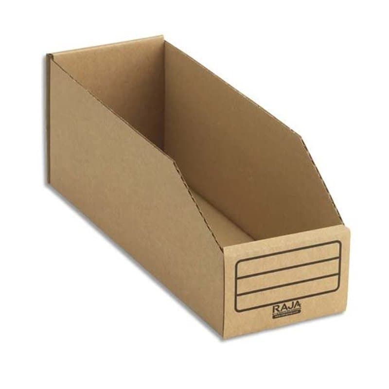 EMBALLAGE Paquet de 50 bacs … bec de stockage en carton brun - Dimensions : L10,1 x H11,2 x P30,1 cm