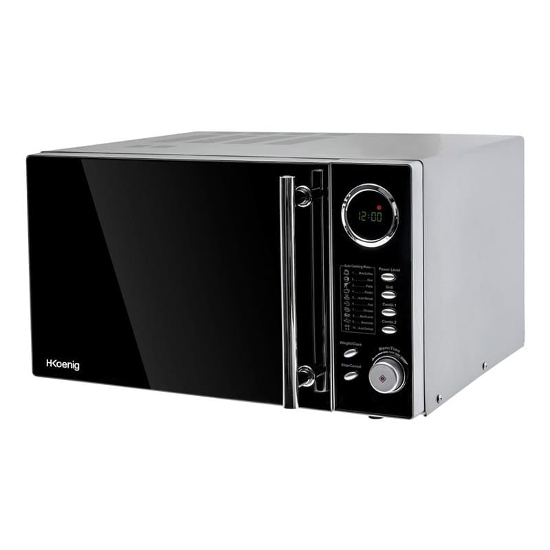 H.Koenig Four Micro-Ondes Grill 2 en 1 VIO9, 25L, Plateau tournant 27cm, 10 modes de cuisson jusqu’à 1000W, Décongélation, Cuiss