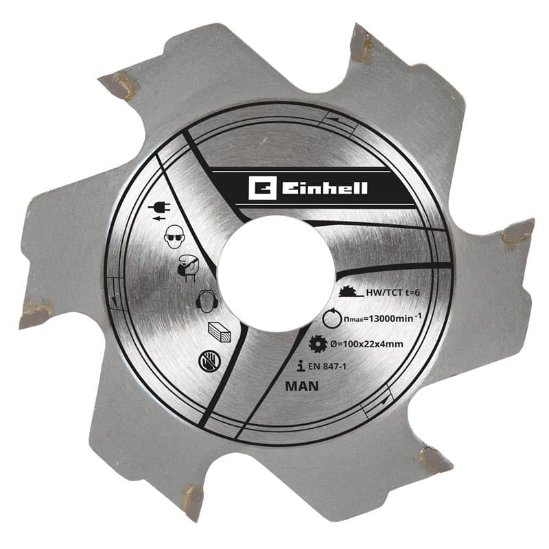 Kwb by Einhell Lame pour Fraiseuses à lamelles (aux carbures de tungstène, Ø 100 x 22 x 3,8 mm, 6 dents)