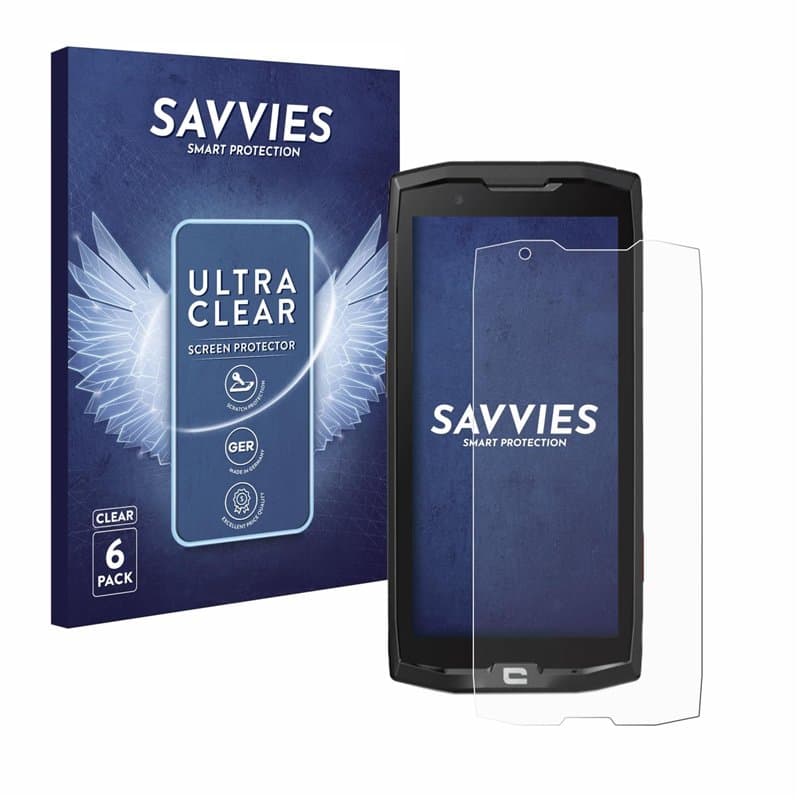 savvies Protection Ecran pour Crosscall Core X4 (6 Pièces) - Film Protection Ultra Clair