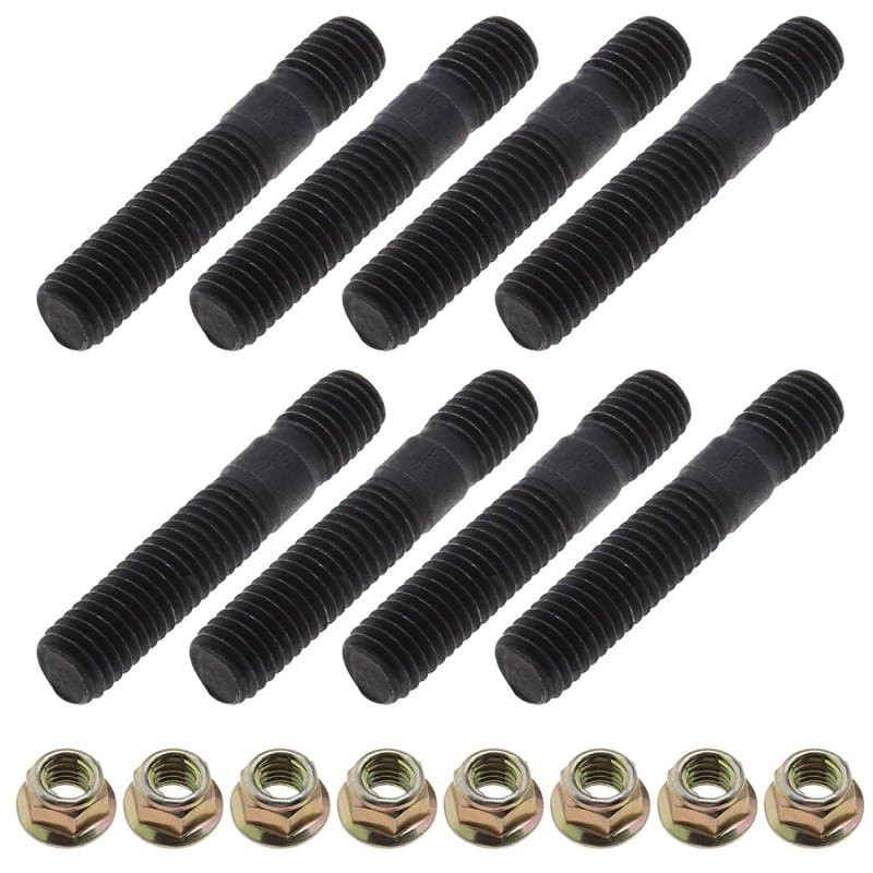 eMagTech 8 ensembles de boulons de goujon de collecteur d'échappement M8x45mm compatibles avec le remplacement parfait de Nissan