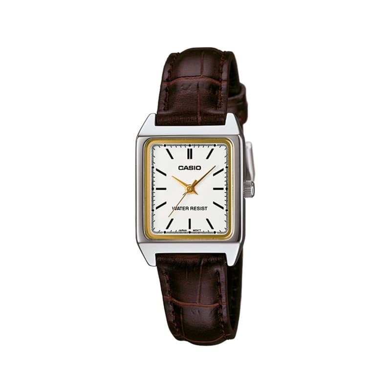 Casio Femmes Analogique Quartz Montre avec Bracelet en Cuir LTP-V007L-7