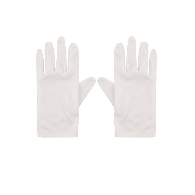 Henbrandt Gants Blancs Enfant I Accessoire pour Deguisement Magicien Souris Plombier Clown