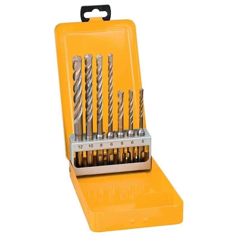 Dewalt Coffret de 7 pièces de perçage sds-plus dewalt dt9701, Argent