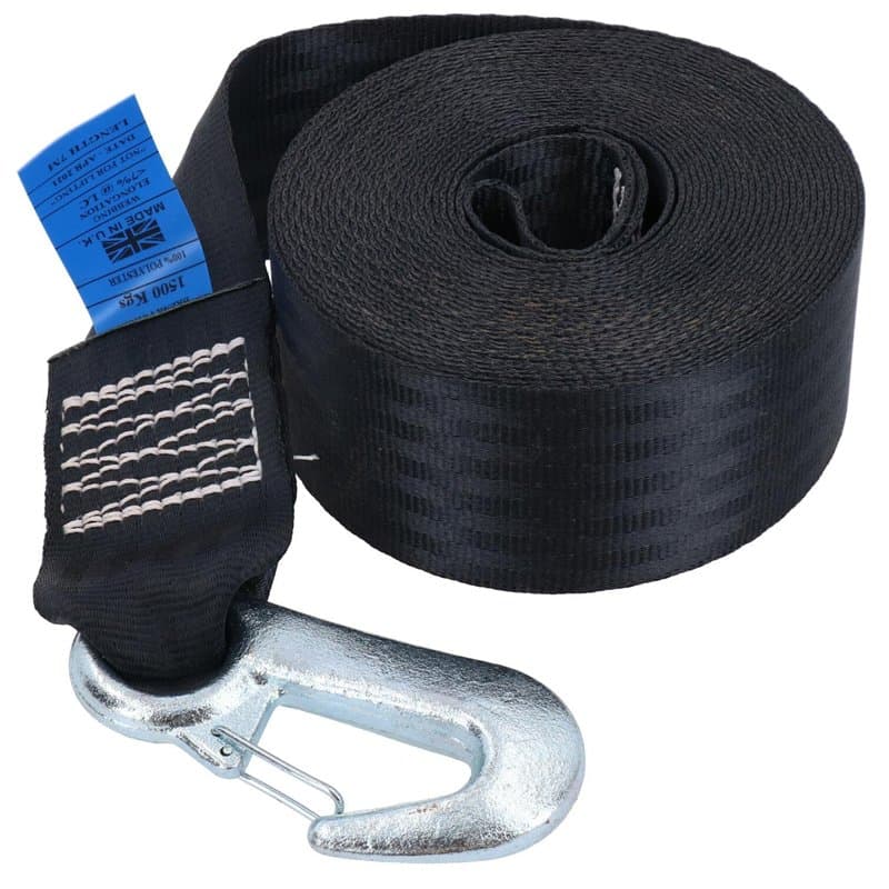 7m Sangle de treuil de remorque pour bateau, jetski remorques de voiture, sangle