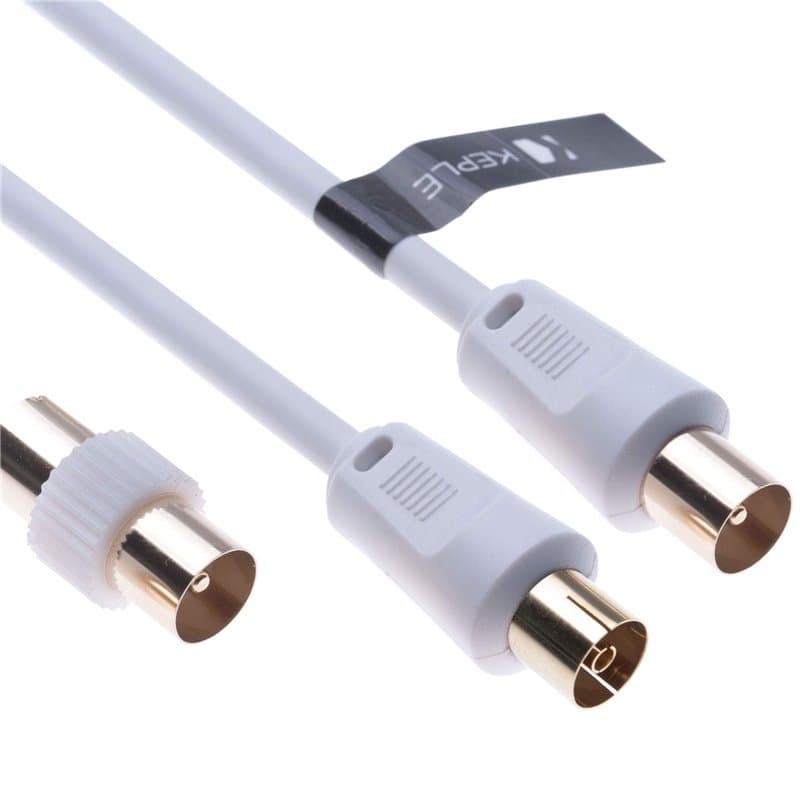 Câble d'antenne TV 5 m Câble Ariel RF Câble de couplage coaxial Câble d'antenne TV Connecteur d'antenne mâle à Femelle Rallonge