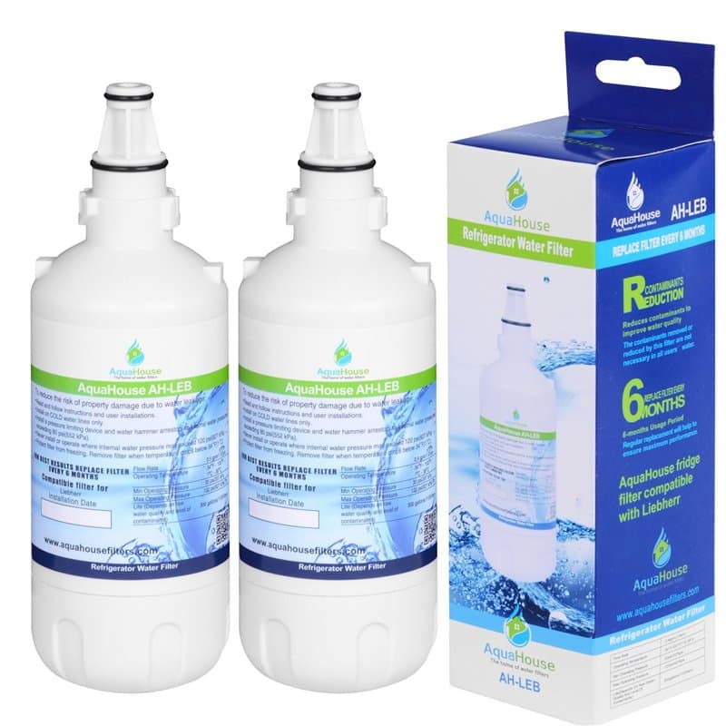 AquaHouse AH-LEB Filtre à eau compatible avec Liebherr réfrigérateur 7440002, 7440000, 53-WF-26LR, 7731240, 7731240-00, 440002,