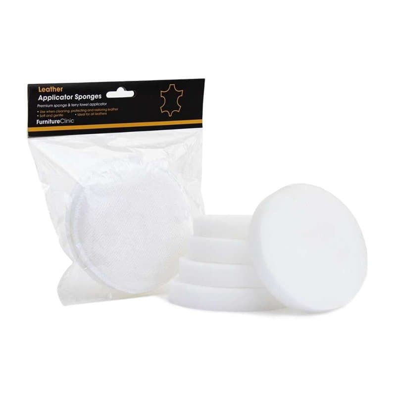Lot d’Éponges et Applicateurs Furniture Clinic - 5 Éponges de Nettoyage Rondes & 2 Éponges Microfibres pour Une Utilisation sur