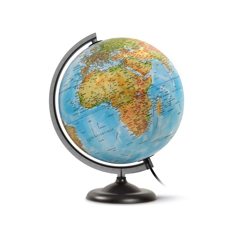 Jpc Créations WONDAY Globe en kit prêt à monter lumineux sphère 30 cm Bleu