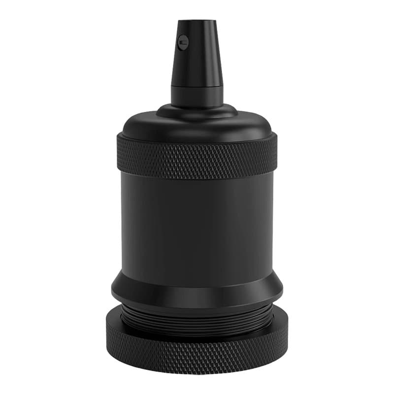 CALEX 940460 Creations-Fitting 'Bell' -E27-Mat Zwart, Noir Mat, Taille Unique