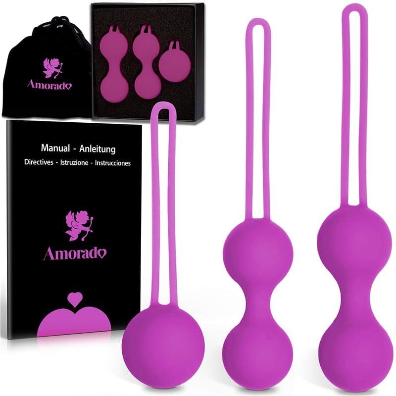Boule de Geisha - Set d'entraînement pour le plancher pelvien avec instructions en anglais - Renforce les muscles du plancher pe
