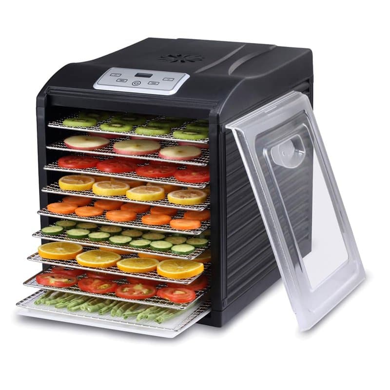 Déshydrateur Alimentaire BioChef Arizona Sol 9 Plateaux - Affichage numérique, Minuteur, Plateaux en acier inoxydable et amovibl