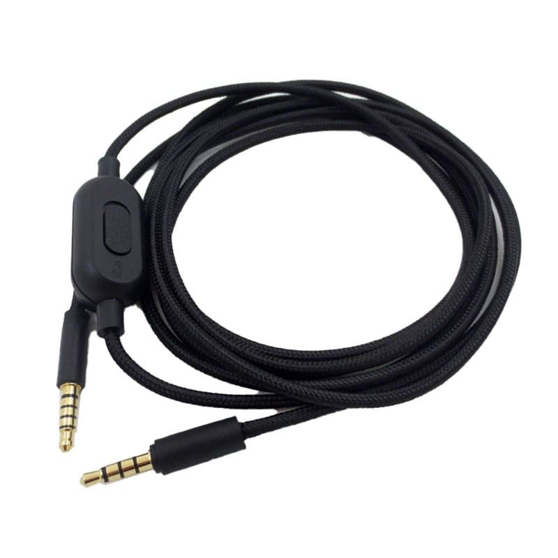 214 1 câble audio de rechange pour casque de jeu 3,5 mm, compatible avec les casques Logitech G233 G433 GPRO GPROX, Plug and Pla