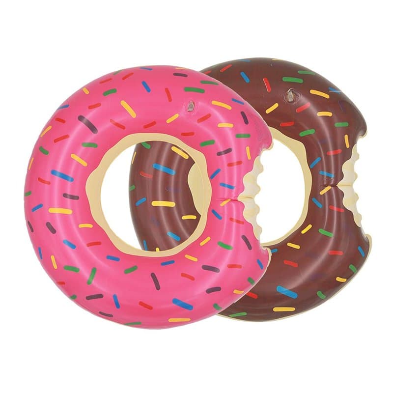 Topfunyy Lot de 2 Piscine Flotteur Bouées Gonflables de 60 cm pour Natation, Radeau de Natation, Jeux de Plage d'été, Décoration